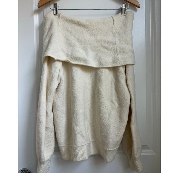 Free‎ People Echo Beach Cowl Neck Sweater Size Small Cozy Warm Chic - Picture 4 of 7